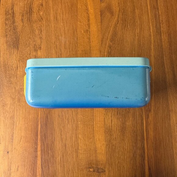 OMIEBOX Kids Lunch Box Blue Yellow School Bento Snacks Omie Snack Child Lunchbox - Picture 12 of 14